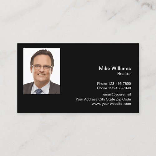 Realtor Photo Template Business Card