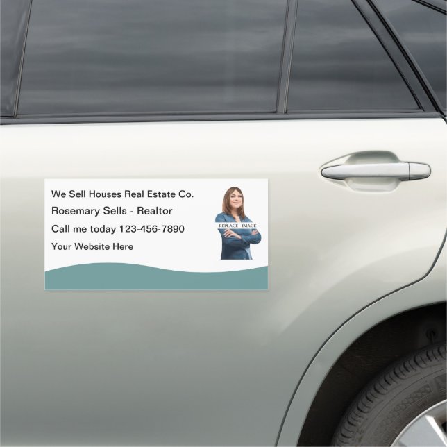 Realtor Photo Template Car Magnet (In Situ)