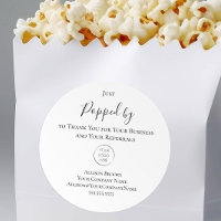 Realtor Pop By Popcorn Label, with Logo