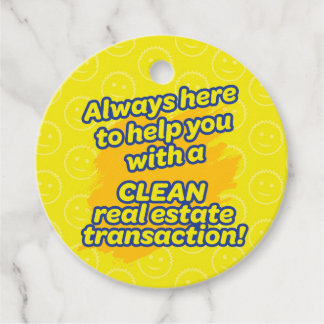 Realtor Pop-By Sponge Scrub Client Appreciation Favor Tags