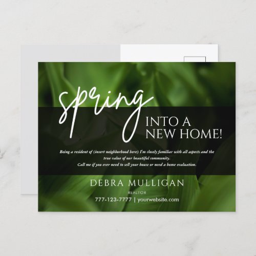 Realtor Postcard _ Real Estate Spring Marketing