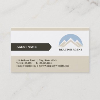 Realtor Professional Business Card by wrkdesigns at Zazzle