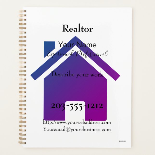 Realtor Promotional Daily Planner - HAMbyWG (Front)