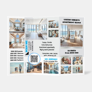 Realtor property developer off plan advertizing brochure