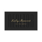 Realtor Real Estate Agent Elegant Black Modern