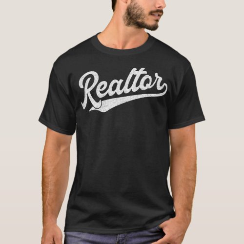 Realtor Real Estate Agent Funny Retro Vintage Men  T_Shirt