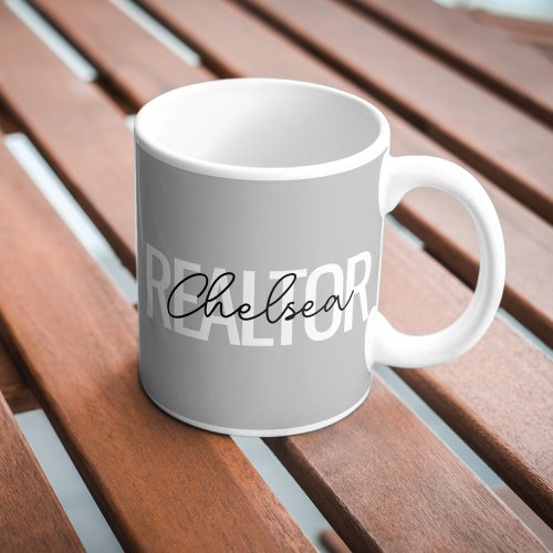 Realtor Real Estate Agent Personalized Name Coffee Mug