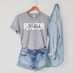 Realtor Real Estate Agent Personalized Name T-Shirt