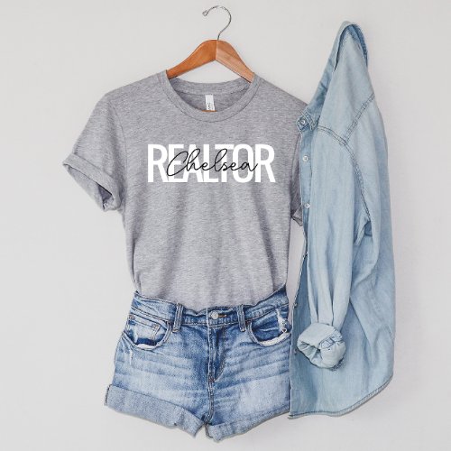 Realtor Real Estate Agent Personalized Name T_Shirt