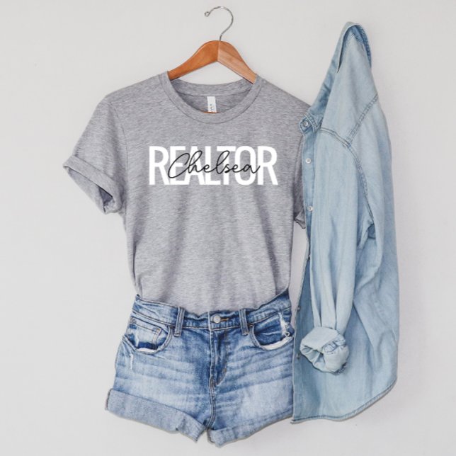 Realtor Real Estate Agent Personalized Name T-Shirt (Creator Uploaded)