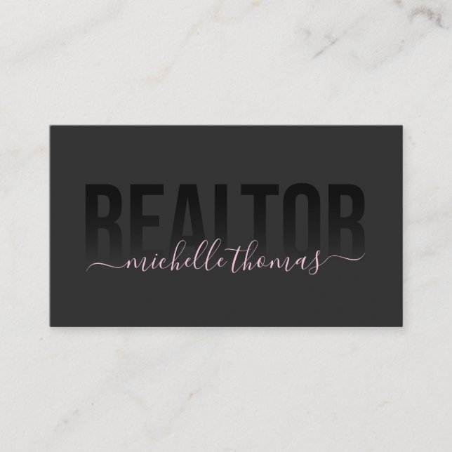 Realtor Real Estate Agent Professional Add Photo Business Card (Front)