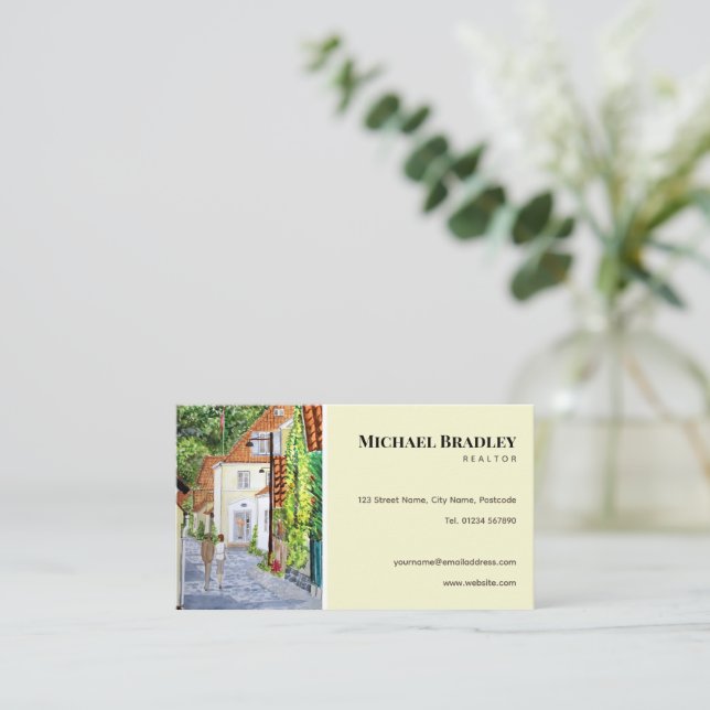 Realtor Real Estate Agent Property Business Card (Standing Front)
