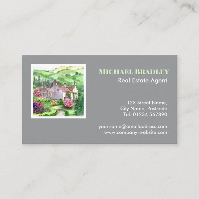 Realtor Real Estate Agent Rydal Mount Property Business Card (Front)
