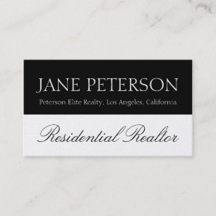 Realtor Real Estate Broker Agent Sales Script Business Card