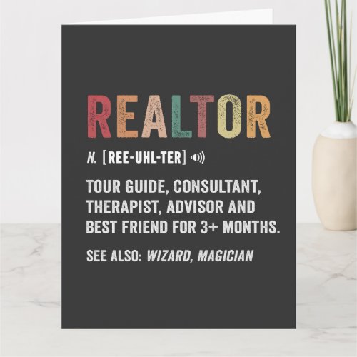 Realtor Real Estate Funny Quote Card