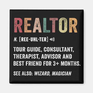 Realtor Real Estate Funny Quote Card Magnet