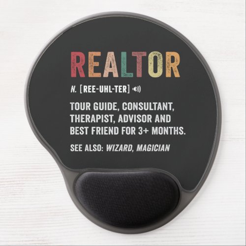 Realtor Real Estate Funny Quote Gel Mousepad