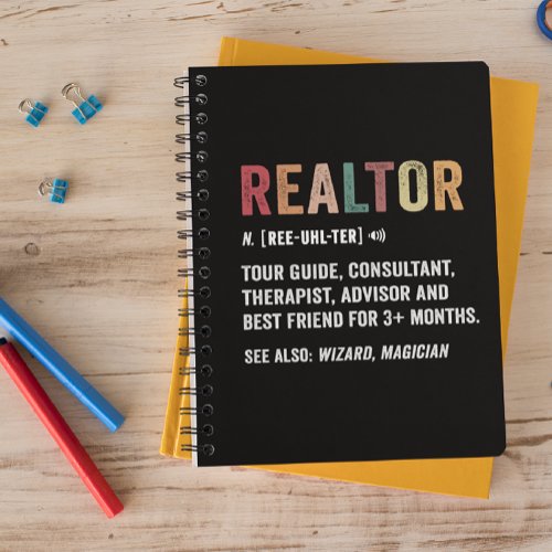 Realtor Real Estate Funny Quote Notebook