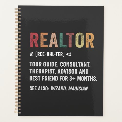 Realtor Real Estate Funny Quote Planner