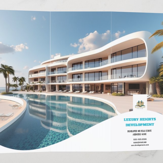 Realtor real estate property advertisement brand brochure (Outside Middle)