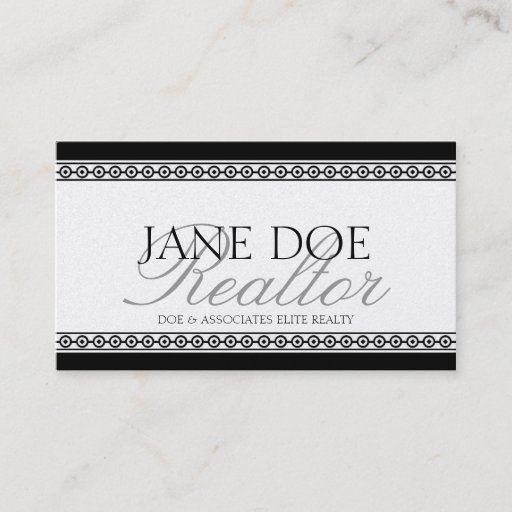Customizable Realtor Script Gold Premium Paper Business Cards