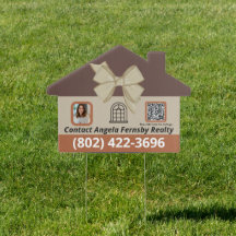 Realtor Sign with QR Code Real Estate Sign