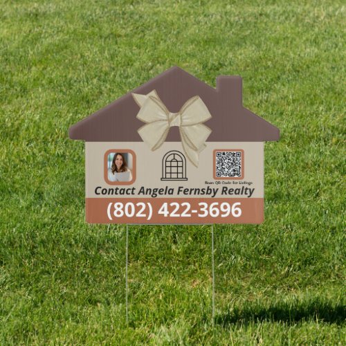 Realtor Sign with QR Code Real Estate Sign
