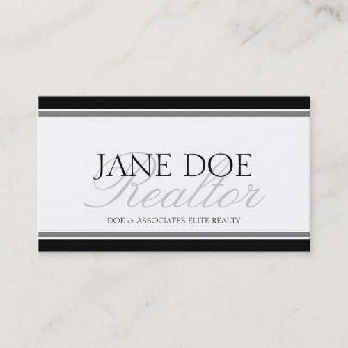 Realtor Silver Script - Available Letterhead - Business Card Template