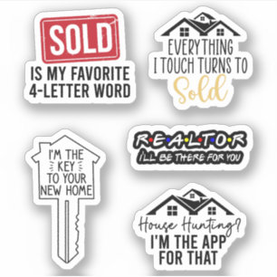 Realtor Sticker Pack Real Estate gift ideas