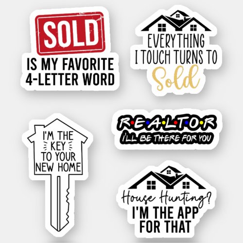 Realtor Sticker Pack Real Estate gift ideas