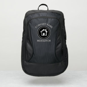 Realtor Style - Black and Silver Gray Port Authority® Backpack