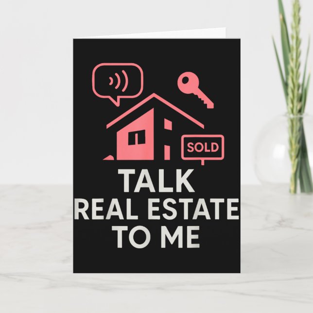 Realtor Talk Real Estate To Me  Card (Front)
