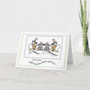 Realtor Thank You Neighborhood Houses Card