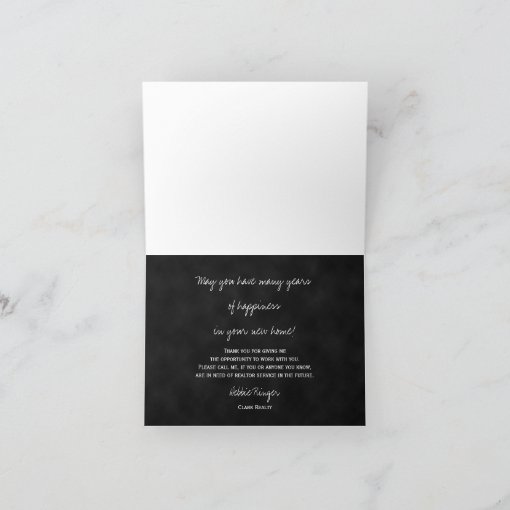 Realtor Thank You Note Card | Zazzle