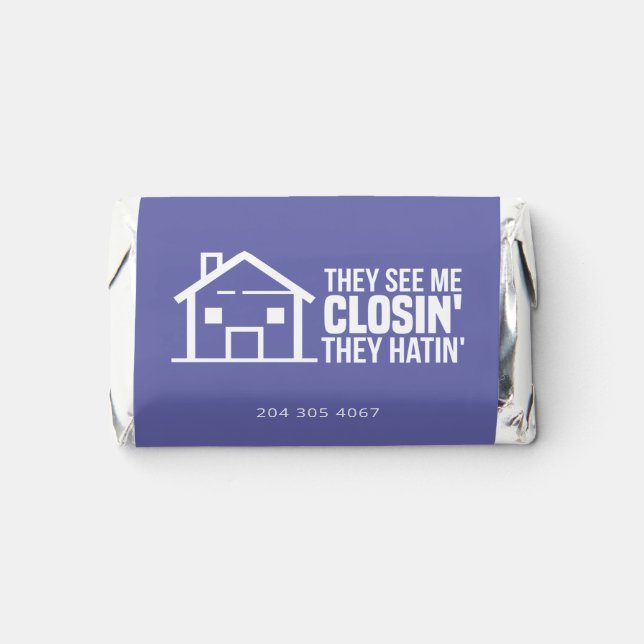 Realtor They See Me Closing Real Estate Agent Logo Hershey's Miniatures (Front)