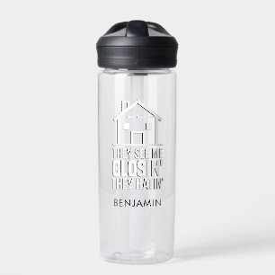 Realtor They See Me Closing Real Estate Agent Water Bottle