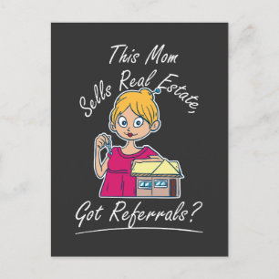 Realtor - This Mom Sells Real Estate Postcard