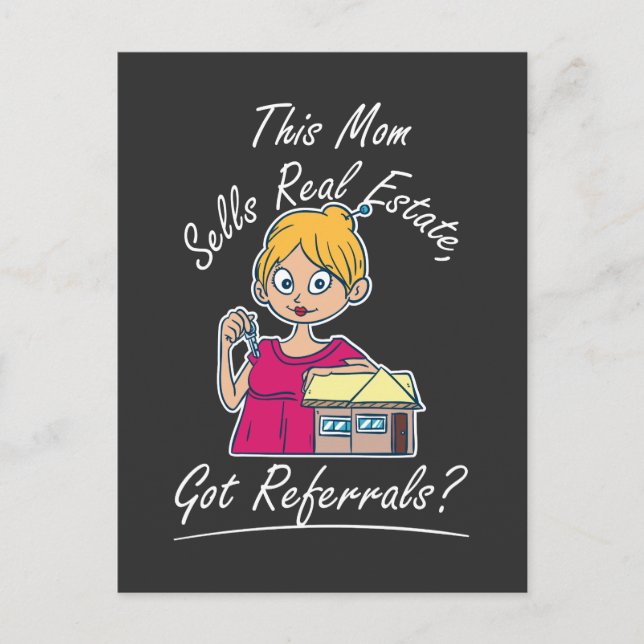Realtor - This Mom Sells Real Estate Postcard (Front)