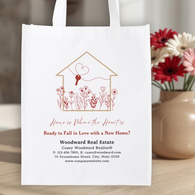 Realtor Valentine's Budget Reusable Grocery Bag (Creator Uploaded)