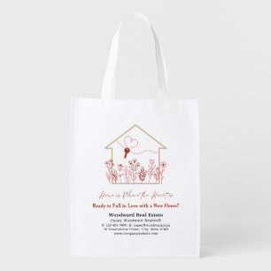 Realtor Valentine's Budget Reusable Grocery Bag