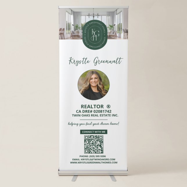Realtor Vertical Retractable Banner (Front)