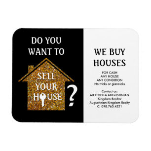 Realtor WE BUY HOUSES Magnet