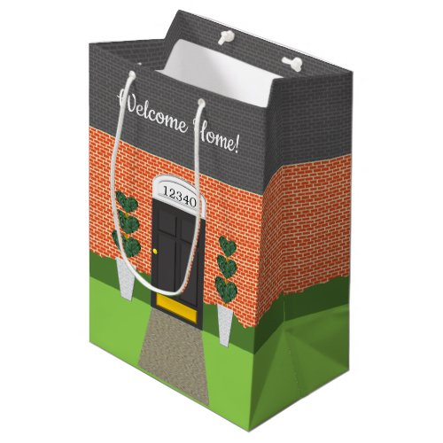 Realtor Welcome Home Brick New Home Gift Bag