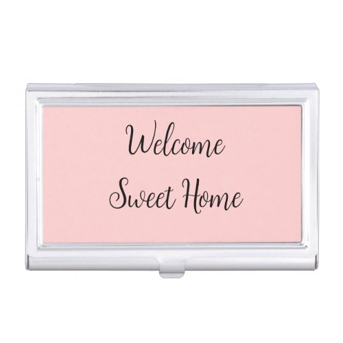 Realtor welcome home housewarming add your name te business card case