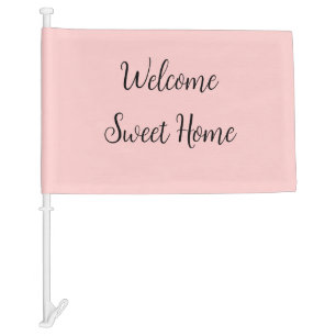 Realtor welcome home housewarming add your name te car flag