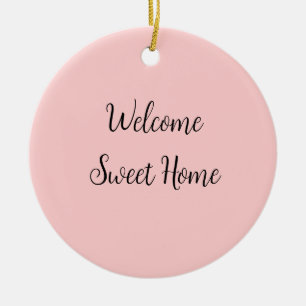 Realtor welcome home housewarming add your name te ceramic ornament