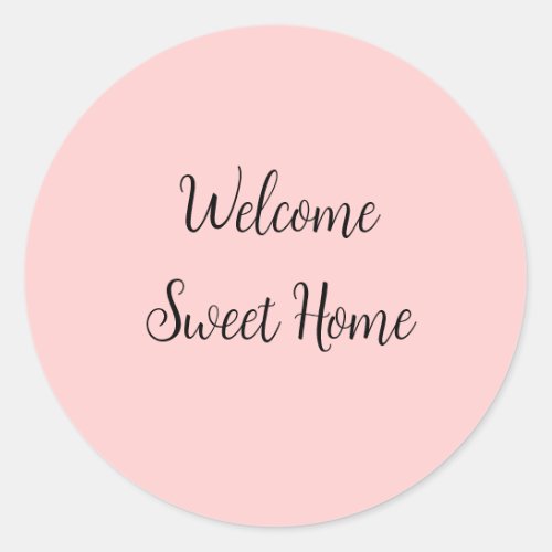Realtor welcome home housewarming add your name te classic round sticker