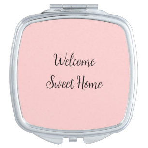Realtor welcome home housewarming add your name te compact mirror