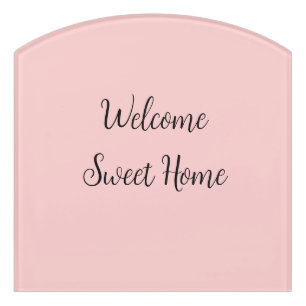 Realtor welcome home housewarming add your name te door sign