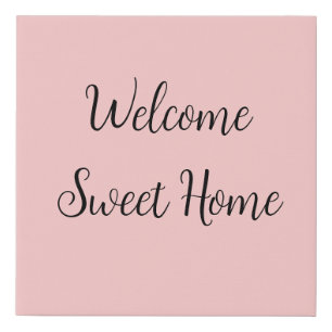 Realtor welcome home housewarming add your name te faux canvas print
